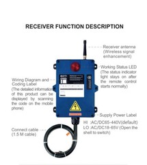 8 Buttons Switch Double Speed Industrial Wireless Remote Control AC/DC 18V-440V