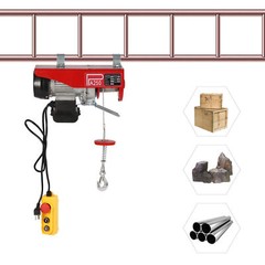 550LBS Electric Hoist Winch Engine Crane with Wireless 110V