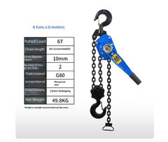 0.75T 1/2/Ton Manual Chain Hoist Hand-Cranked Towing Hoist Lifting Crane