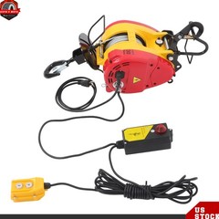 2-in-1 Electric Hoist Winch, 1100 lbs Capacity with Wireless&Wire Remote Control