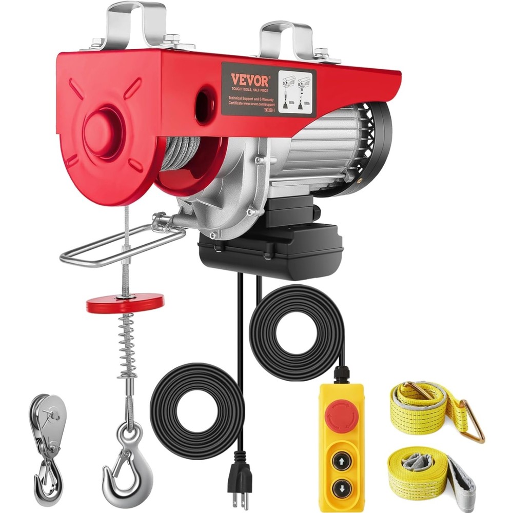 with Remote Control, 1320LBS Electric Winch, 110V with 14ft Wired Control for…