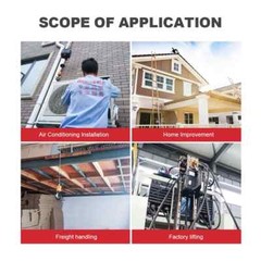 Micro Electric Hoist 220v Portable Crane, Building Remote Control Electric Hoist