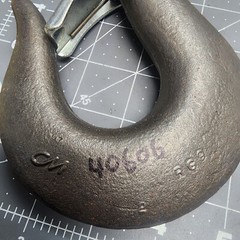 CM 40606 STEEL BOTTOM 3 TON HOOK FOR 4ZX63, 4ZX70, 4ZW68, 4ZW73, & 4ZW74 [B5B1]