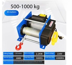 Small Electric Winch 200-400KG Electric Winch 30M Wire Rope Winch Crane
