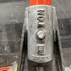 Chance Hoist 1 Ton Hot Stick Ratcheting Strap Hoist. Item ID #60 Used Surplus
