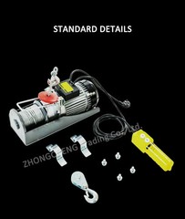 Mini Electric Hoist 220V Home Use Small Crane 1 Ton/0.5T Winch Renovation Crane