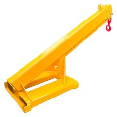 4400LB/ 2T Mobile Crane Lifting Hoist Jib Boom Forklift Telescopic Loader 63-98″
