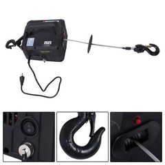 1500W 2-in-1 Portable Electric Hoist Power Winch 1100lbs Wireless Remote Control