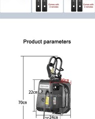 Electric Hoist 220V Wireless Remote Control Household Portable Small Crane