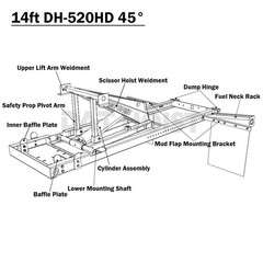 Subframe hoist kit 14ft DH-520 45°