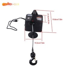 Winch With Wireless Remote Control 1100lbs 500-B 2in1 Portable Electric Hoist