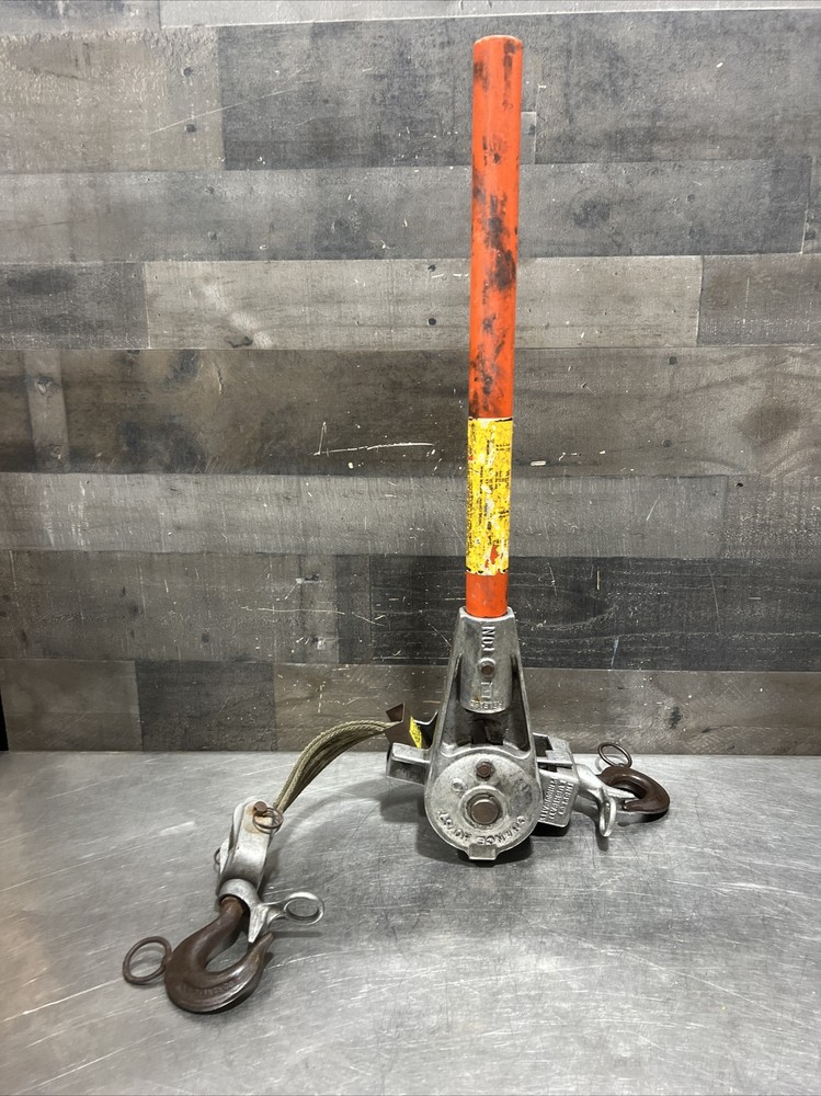 Chance Hoist 1 Ton Hot Stick Ratcheting Strap Hoist. Item ID #39. Used Surplus