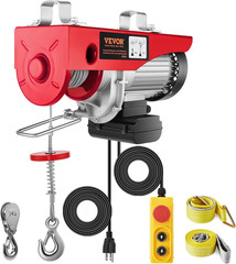 Electric Hoist 1760Lbs with 14Ft Wired Remote Control, Electric Hoist 110 Volt w