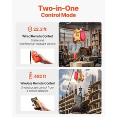 220V DomesticSuspended MiniElectricHoist 0.5 Tonne Lifting AirConditioning Hoist