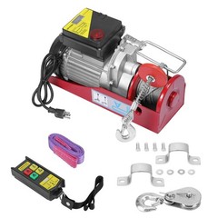 Heavy Duty Electric Hoist 880lbs Crane Winch with Wireless Remote Control