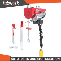 Labwork Electric Hoist 1320lbs Crane Winch with 14FT Wired Remote Control 110V