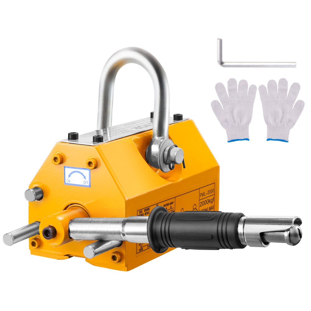 VEVOR Permanent Magnetic Lifter Lifting Magnet 4400 lbs/2000 kg Neodymium Hoist