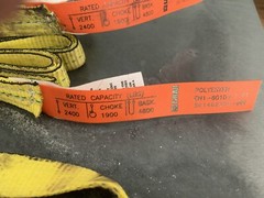 One (1) Crane lifting strap= Lift All – endless – 1″ wide x 5′ long