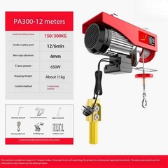 Mini Electric Hoist 220V Household Small Crane 1T/0.5 Ton Winch Pulley