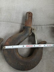 2 Crosby Hoist Hooksheavy Duty Steel Used Condition See Pictures for Details