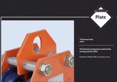 Manual Trolley 0.5/1/2/3/t Ton I-Beam Pulley Block Lifting Hoist Monorail Crane