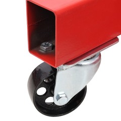 1500LB Folding Shop Crane Engine Hoist with 4 Casters Red