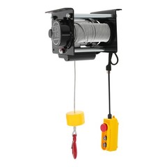 880Lbs Electric Winch Hoist w/Emergency Stop, 100ft Cable for Garage/Lifting US
