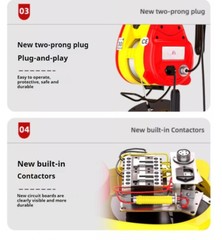 Electric Home Small Lift Remote Control Portable Electric Hoist Hoist Winch