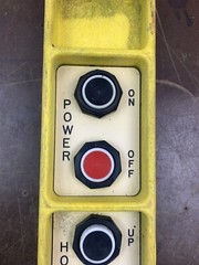 Harrington Hoist Pendant Control 8 Button TROLLEY BEAM CONTROL S1