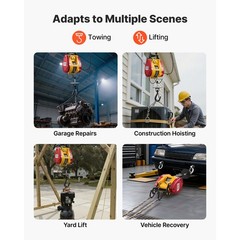 Uimoso 2-in-1 Electric Hoist Winch 660 lbs with Wired & Wireless Control