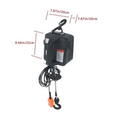 3-in-1 1100LB Portable Electric Hoist For Garage, Factories And Warehouses 110V