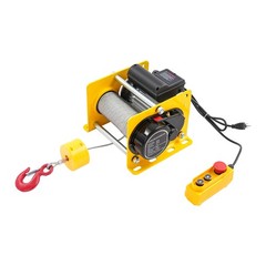 881LBS Electric Hoist Winch Tool Sets With Wired Control & Long Steel Wire Rope
