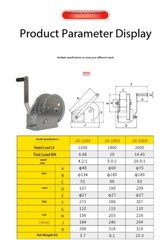 Manual Hand Winch Self Locking Small Home Hoist Crane Towing Winch Puller