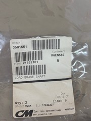 CMCO / BUDGIT LOAD BRAKE SHAFT 14-TEETH; 21552101