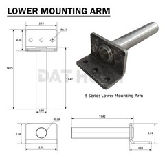 8 Ton Hydraulic Scissor Hoist Kit – Fits 10-14′ Dump Truck DH-516