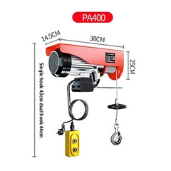 100-400kg Electric Hoist with Wired/Wireless Remote Control Lifting Crane Cable