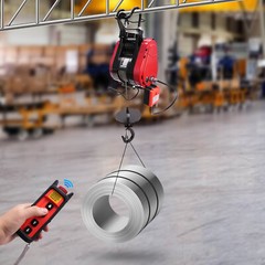 Electric Hoist Winch Portable Crane Lift Remote Control 500~1100lbs Lifting 95ft