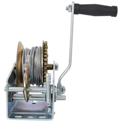 2500LB Two-Way Ratchet Hand Winch 32.8FT Blue Strap for Trailer Boat ATV