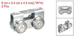 2 Pair 4 Wheel Silent Load Trolley Assembly for 1-5/8″ Taller Strut Channel