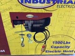 Northern Industrial Electrical 1500 Lbs Capacity Electric Hoist; New/NOS/NIB.