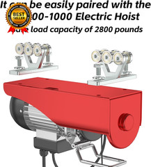 6 Wheel Hoist Trolley with Rollers – Strut Trolley Assembly for Electric Hoist –