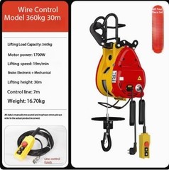 220V DomesticSuspended MiniElectricHoist 0.5 Tonne Lifting AirConditioning Hoist