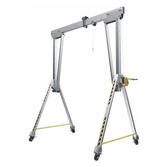 Aluminium Gantry Crane + Electric Chain Hoist (Barely Used)