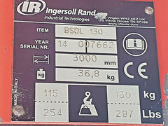INGERSOLL RAND BSDL-130 Spring Balancer 254 to 287 Lbs Super Duty Tool Balancer