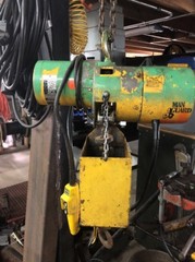¼ton. Budgit 113450-5 Electric Chain Hoist 3ph 230/460 16fpm Good Working Cond.
