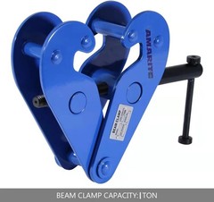 Vertical Beam Clamp 2200lbs 1 Ton Working Load Limit