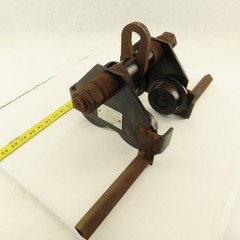 Gravity Push Pull Hoist Trolley 1 Ton 3″-8″ Flange Believed To Be CM Series 633