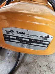 VESTIL 2000LB Electric Chain Hoist Pendant & Push Button Controller H-2000-3
