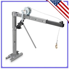 1000 lbs Hydraulic Pickup Truck Crane Hoist Heavy Duty Folding Jib Crane