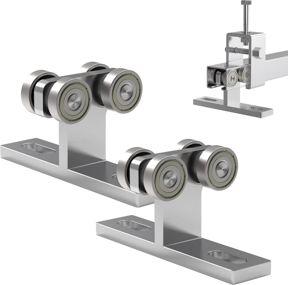 Electric Hoist Installation Roller Trolley 4 Wheel Trolley Assembly Silent for u